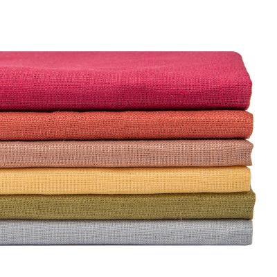 China Brushed Sueded Hot Sale 9*9 Linen Fabrics Wholesale Linen Fabric 100% Pure Linen Fabric For Clothing for sale