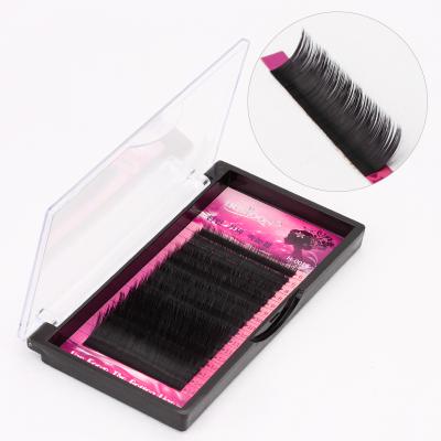 China Private Label Natural Classic PBT IRISMOON Korean Silk Eyelash Extensions Wholesale High Quality Black Synthetic Silk Eyelash Extension for sale