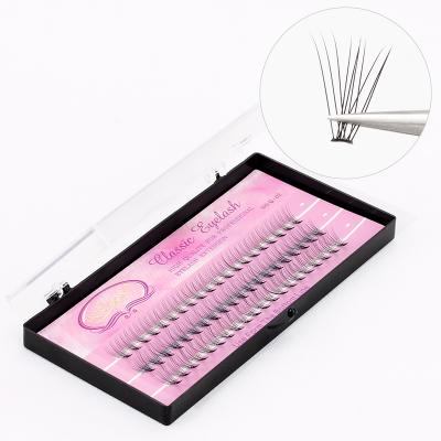 China IRISMOON Premade 10p Handmade Easy Fanning Group Eyelash Extensions Natural Wholesale Individual Private Label Eyelash Extension Fans for sale