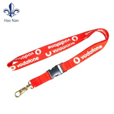 China High Quality Custom Woven Polyester Hot Selling White Polyester Loose Lanyards for sale