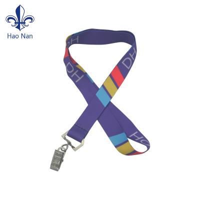 China Hot Sale Polyester Sublimation Printed Lanyard Polyester Lanyard With Logo Custom for sale