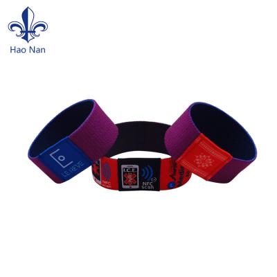 China Custom Sublimation Printed Elastic Wristbands Fashion Elastic Fabric Wristband Wristband Polyester Elastic Wristbands for sale