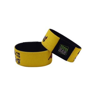 China Custom Fabric Wristbands Gym Fitness Support Wristband Elastic Cloth Wristband Elastic Wristband Wristbands For Events for sale