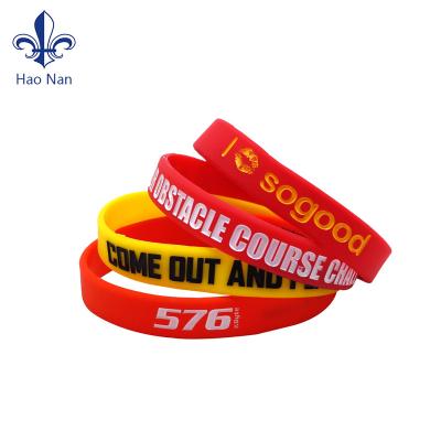 China Cheap Custom Made Rubber Coloring Silicon Wristband Bracelets Rubber Wrist Bands for sale