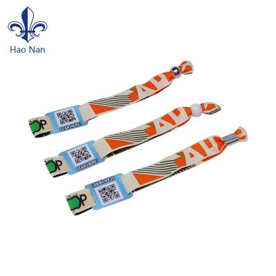 China Fabric customized printing rfid fabric wristband for event tickets for sale