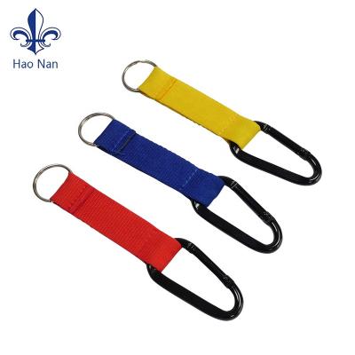 China Solid color durable cheap carabiner custom safety snap hook accessories main chain carabiner for camping for sale