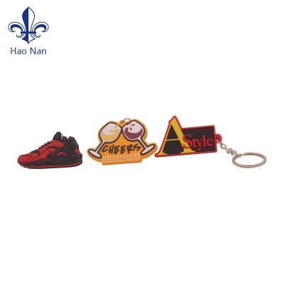 China Decorate customized 3d key chain pvc silicon rubber key chain rubber key chain with logo custom for sale