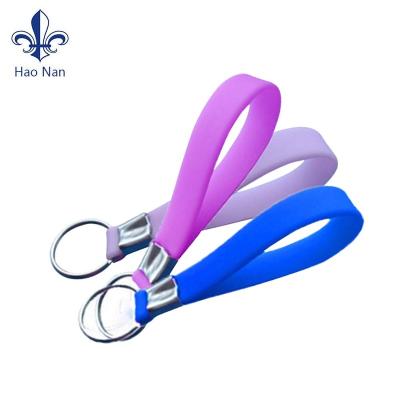 China Wholesale Custom Popular Fashion Soft Silicome Silicon PVC Rubber Key Chain for sale