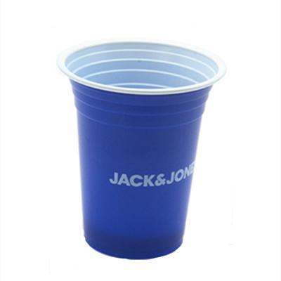 China DOUBLE WALL 12oz Plastic Cold Disposable Drink Cups / 360ml Disposable Beer Cups for sale