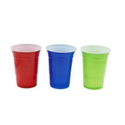 China 16oz Single Wall Cheap Disposable Plastic Beer Stink Cups for sale