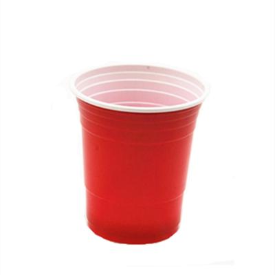 China 300ml/10oz Red Beer Mugs Cheap Disposable Plastic for sale