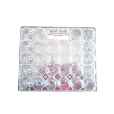 China Food 28 Pcs Disposable Plastic Egg Tray With Handle for sale