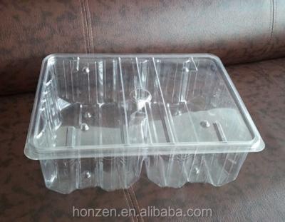 China Cheap Disposable Plastic 2LB PET Lettuce Container for sale