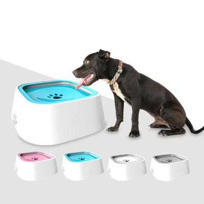 China Wholesale Fashion Sustainable Modern Indoor Pet No-puddle Drinking Vehicle Carried Water Driver Slow Dog Cat Water Bowl for sale