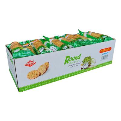 China 26g Box Packaging Pastry Product Gluten Free Type And Crunchy Vegetable Biscuit for sale