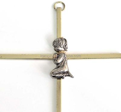 China China First communion cross metal baby girl figure for sale