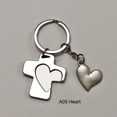 China China New Design Heart Keyholder Custom Viable Zinc Alloy Cross Metal For Home Decoration for sale