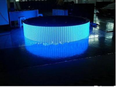 China P7.62 Curved LED Screen 1R1G1B For Video / Photo / Message Advertising for sale