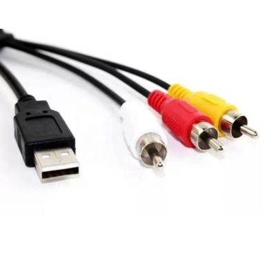 China Simple Functional Camera Classic Reasonable Price Extraordinary Genuine Genuine USB A Male To 3 RCA Cable for sale