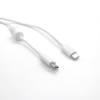 China Hot sale top quality1m white circular mobile phone usb c to usb c extension cable for sale