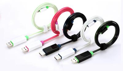 中国 1M SYNC データ電光 usb ケーブルのコード sythetic OEM EL 点滅ケーブル 販売のため