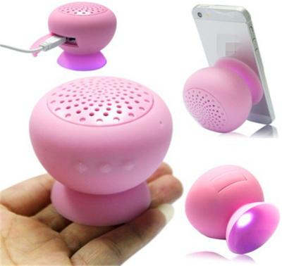 China Wireless rechargeable bluetooth speakers with Micro USB , Mashroom shape for sale