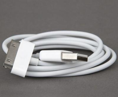 China Compatível branco do cabo do carregador de USB da sincronização dos dados para o iphone 3, 3G, 3GS, 4, 4s à venda