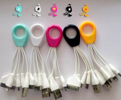 China cable plano micro de la carga por USB que estira para los datos del transporte en venta