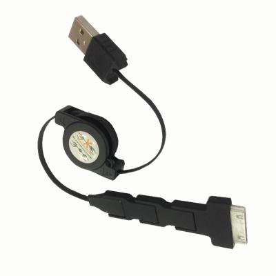 China Cable telescópico del cargador USB del ABS/PU para el teléfono celular, retractable en venta