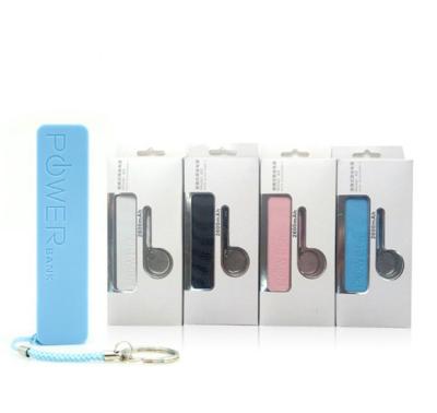 China Aluminium 2600mAh Mini Universal Power Bank Charger For Smartphone for sale