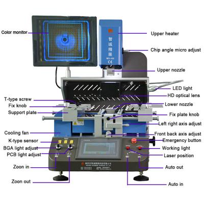 China Soldering desoldering usage remove cpu gpu bga machine to repair bga motherboard for sale