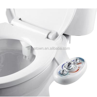 China Easy Installation Left Hand Cold & Hot Water Manual All Brass Inside Aquatown Manufacturer Toilet Seat Water Sprayer Bidet for sale