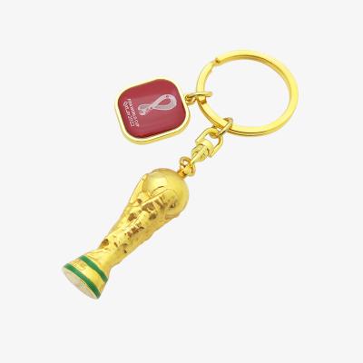 China Official Metal World Cup 3D Key Chain Trophy FWC Football Official Authorized With Official Emblem for sale