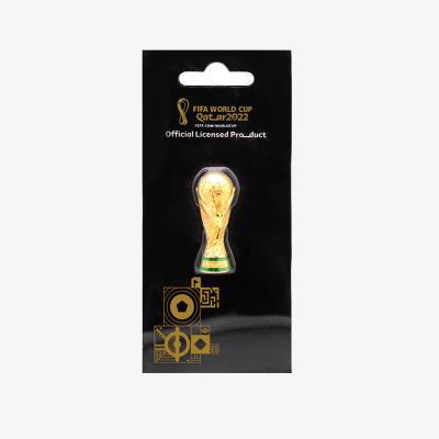 China Zinc Alloy World Cup Trophy Magnet FWC Soccer Qatar 2022 Official Authorized for sale