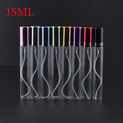 China Personal Care 15ML Refillable Glass Spray Bottles Perfume Atomizer Glass Spray Empty Aluminum Perfume Bottles for sale