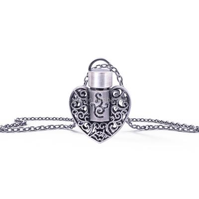 China Memorial Urn Pendant Heart Necklace Keepsake Cremation Ashes Jewelry for sale