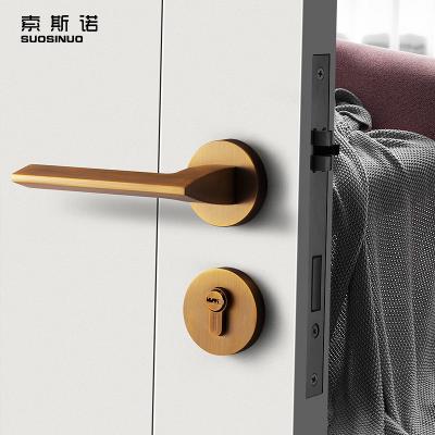 China Modern high quality interior door lock furniture decoration door lock and new designed unique handles design door lock for sale