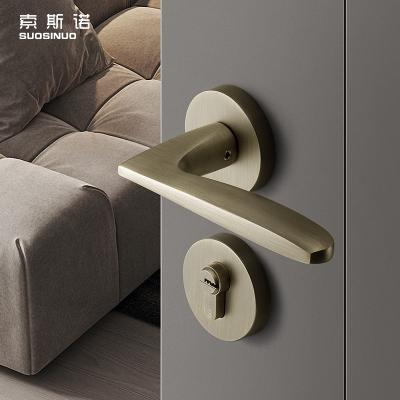 China Modern new design single style lock handle for American wood door style door lock wholesale for sale