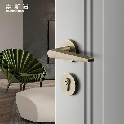 China Modern new design single style lock handle for American wood door style door lock wholesale for sale