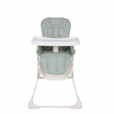 China Modern Plastic children kids Iron alloy frame chairs highchair foldable baby feeding dining high chair for sale