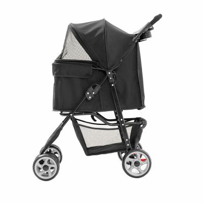 China Small Animals Luxury Pet Stroller Outdoor Pet Stroller Dog Folding Easy To Assemble Dog Stroller for sale