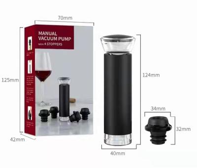 China New Style Electric Modern 4 in 1 Electric Wine Stopper Gift Set Whiskey Champagne Bottle Plug Boxes for sale