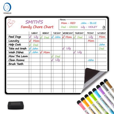 China Magnetic Dry Erase Chore Chart Magnetic Chore Chart 13.3-12A1 Chore Responsibility Reward Chart Set for sale