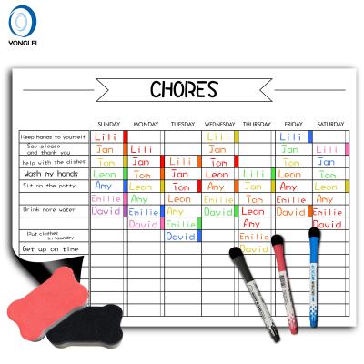 China Reward and Responsibility Chart 5.0A1 Dry Erase Rewards Chore Chart Reward Chart Magnet Reward and Responsibility Chart for sale