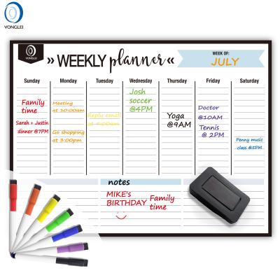 China Custom Magnetic Home Calendar 4.1-4B1 Magnetic Dry Erase Weekly Calendar for Fridge for sale