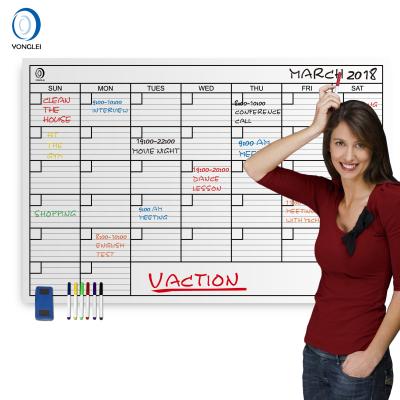 China 001-4A1 Office Wall Calendar Dry Erase Laminated Wall Planner Calendar Printing Custom Wall Calendar for sale