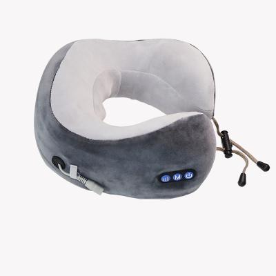 China Hi5 Handheld Wireless Neck Support U Shaped Kneading Massager for Pain Relief Airplane Train Car Travel Neck Pillow Massager for sale