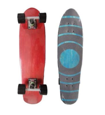 China Customized Plastic Penny Skateboard Red And White Penny Board for sale