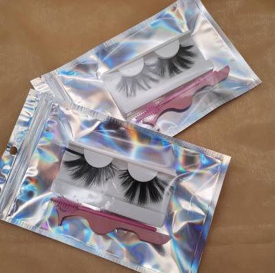 China 2021 New 3D Style Natural Wholesale High Quality Clear Mink Lashes Invisible Strip for sale