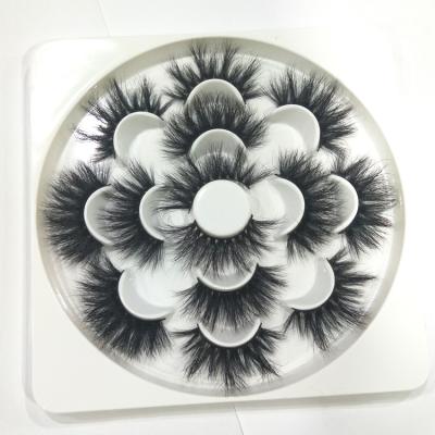 China Wholesale Natural Soft False Eyelashes 25mm/30mm 100% Real Mink Fur 3D Mink Lash Vendor for sale